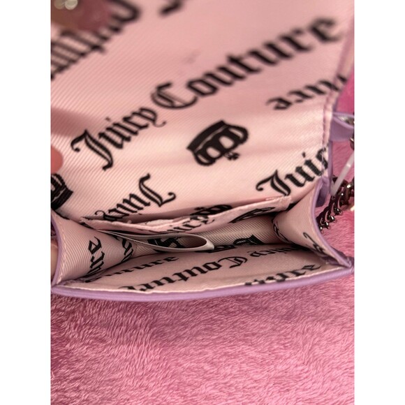 New Juicy Couture Mini Purse Tie The Knot WOS Pearl Handle Lavender Purple BNWT - Picture 2 of 2
